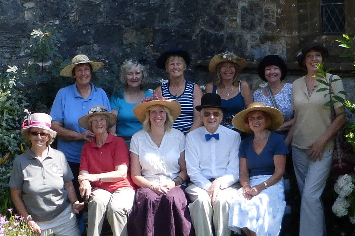 East Devon Ladies wearing their hats